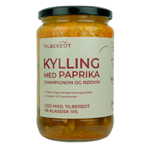 Kylling med paprika og rødvin