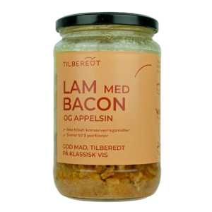 Lam med bacon og appelsin