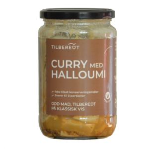 Curry med halloumi